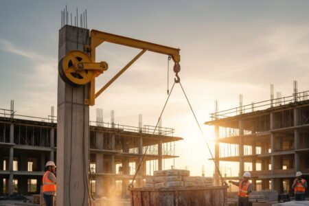 Otimize o içamento de materiais na obra com o aluguel de guincho de coluna ideal para sua necessidade